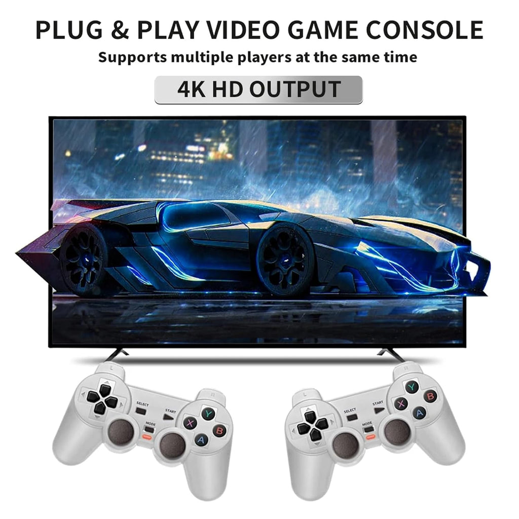 WUYJTIF Y6 4K Retro Gaming Console 128G 10000+ Games Wireless Controller