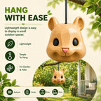 Squirrel Head Feeder, Funny Animal Face Hanging Wildlife Feeder (1) Creates An Amusing Close-Up View While Wildlife Eats, Ideal For Casual Outdoor Watching