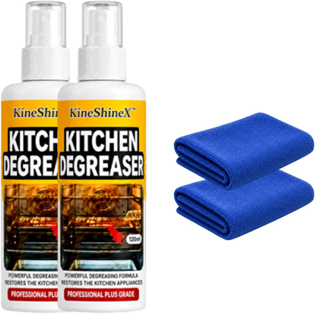 Grill Degreaser Spray Heavy Duty Cleaner For Outdoor Grills (2 Pcs) Cuts Through Tough Grease And Residue For Grills, Smokers, And Outdoor Cooking Areas