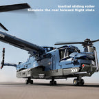 Military Helicopter Building Blocks, V-22 Osprey Model Kit, 1,486 Pieces