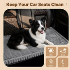 Dog Car Seat Cushion, Extra-Thick Non-Slip Backseat Mat, Gray