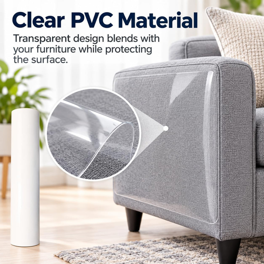 Cat Scratch Furniture Protector Roll, Furniture Protectors from Cats (7.9 in × 16.4 ft)