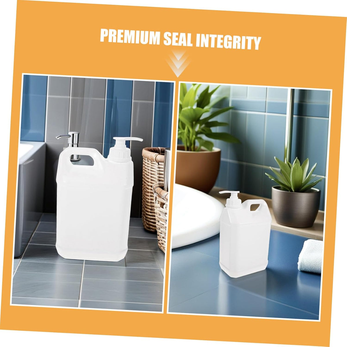 Plastic Pump Dispenser Bottles 3 Pack for Lotion and Soap Leakproof Reusable Set, White Color, Convenient Dispensing Design, for Kitchens and Travel Use