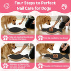 Dog Nail Scratch Board, Dog Scratch Board with Treat Box