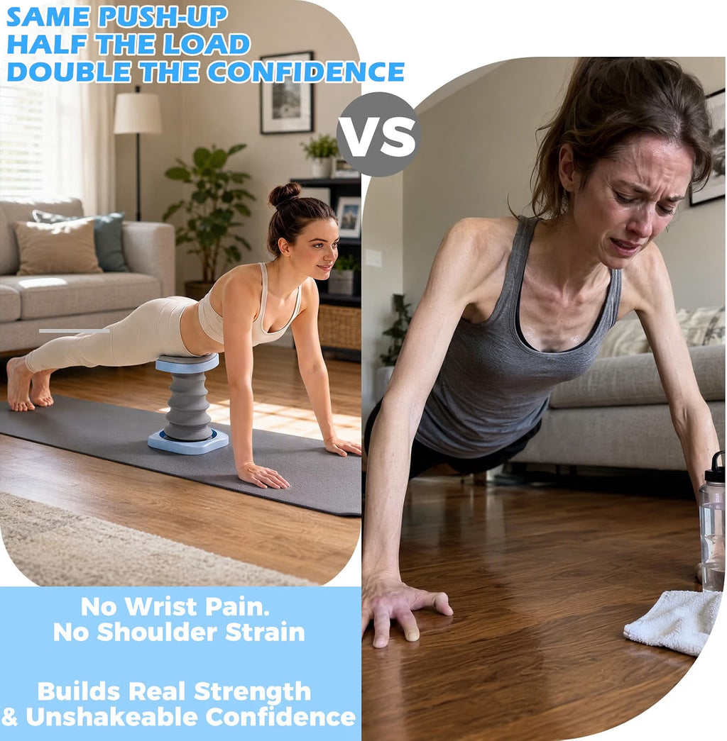 Push Up Assist for Beginners, Core & Upper Body Workout Support