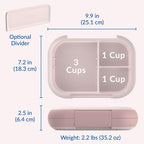 Chill Max Leak-Proof XL Bento-Style 3 or 4 Compartment Lunch Box