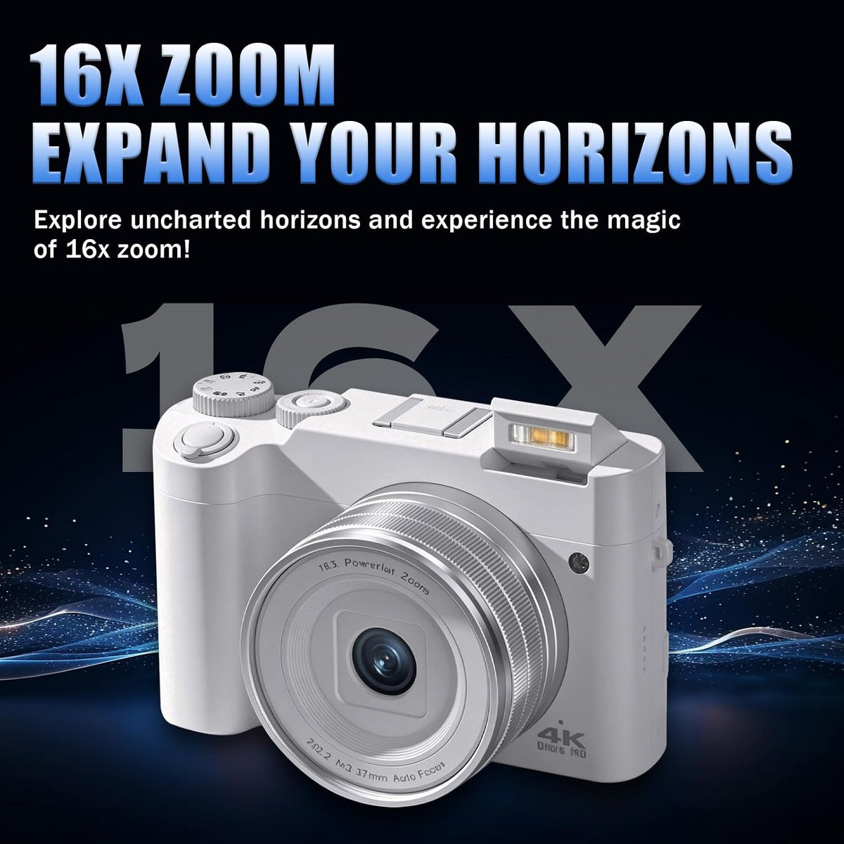 4K Digital Camera, Autofocus Point-and-Shoot Camera