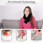 Heated Neck Wrap, Cordless Heating Pad with 5000mAh Power Bank