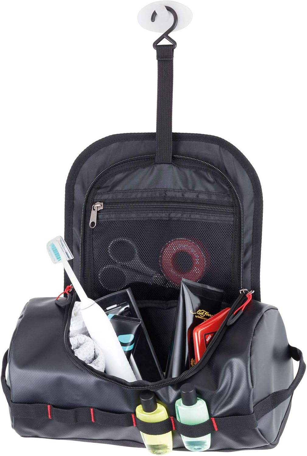 Toiletry Bag for Men Washbag, Black, 300 x 155 x 155 mm, black, 300 x 155 x 155 mm, Modern