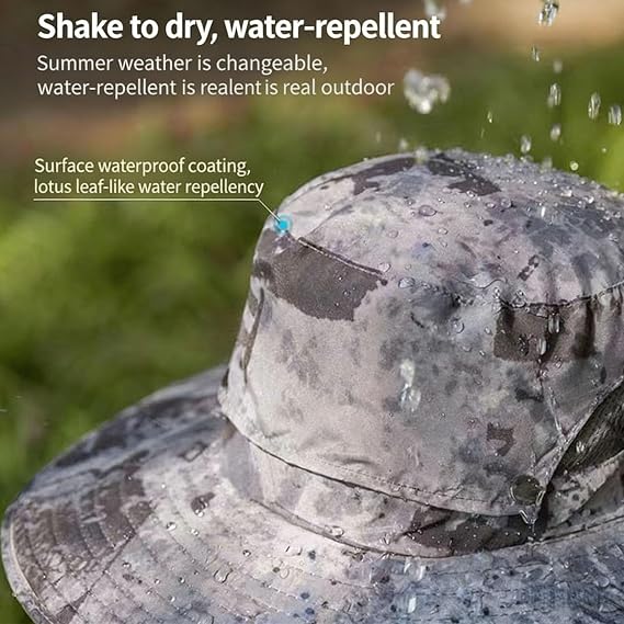 Solar Fan Hat, Wide Brim Sun Hat with Fan, 3 Speed Cooling Airflow for Fishing Camping Hiking Gardening Beach Travel
