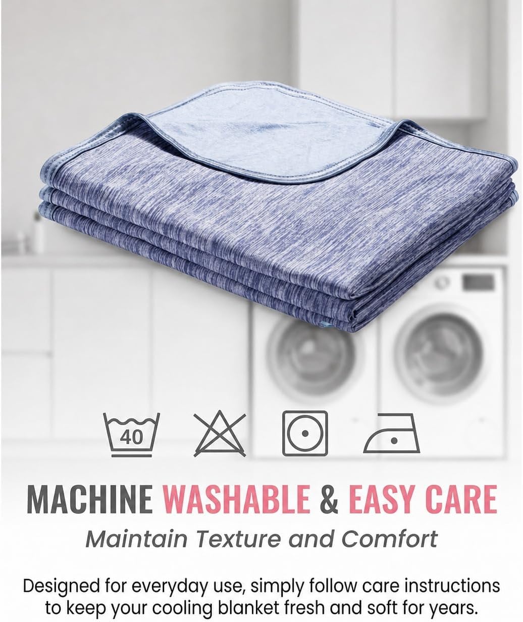 Cooling Blanket Lightweight Summer Bedding for Bed Couch Travel (Purple,200 * 220CM)
