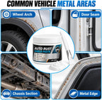 Car Metal Rust Repair Paste with Brush, 30ml Auto Rust Shield Paste (2 Pcs) 30ml car metal rust repair paste with brush for localized vehicle metal care; choose 1-piece, 2-piece, or 3-piece options.