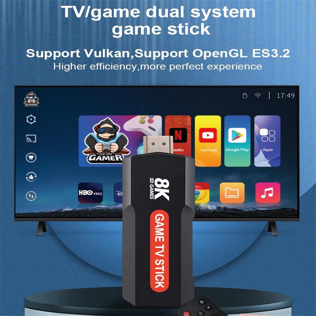 Q9 USB 2.0 Dual System Game Stick 8K Retro Console with 20000+ Games