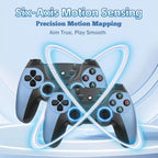 HKOORLAMULS 2.4G Wireless Dual Gamepad, White