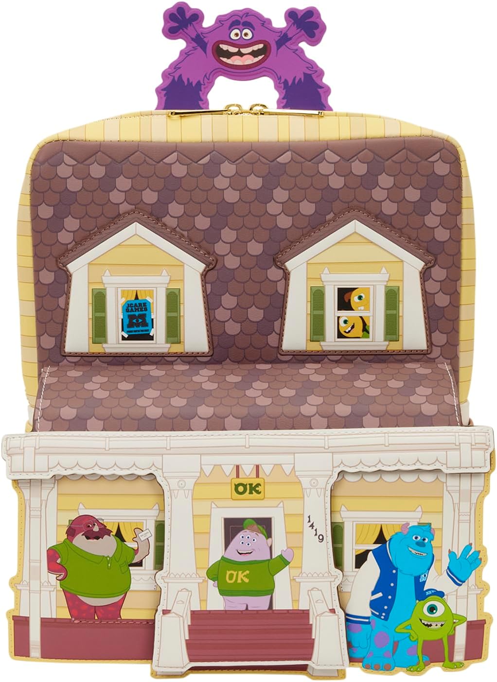 Pixar - Monsters University - Oozma Kappa House Figural Mini Backpack - Great for Kids & Adults - Collectible Bags