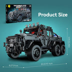 1:8 RC Wrangler Pickup Truck Building Set, 3,224-Piece Off-Road Model
