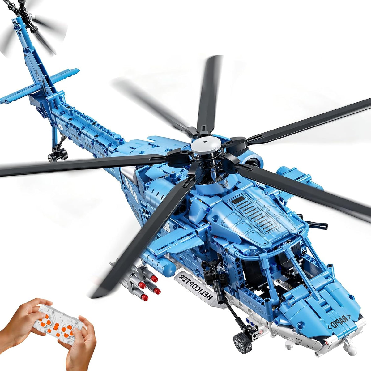 RC Helicopter Building Set, Remote-Control Helicopter Model Kit