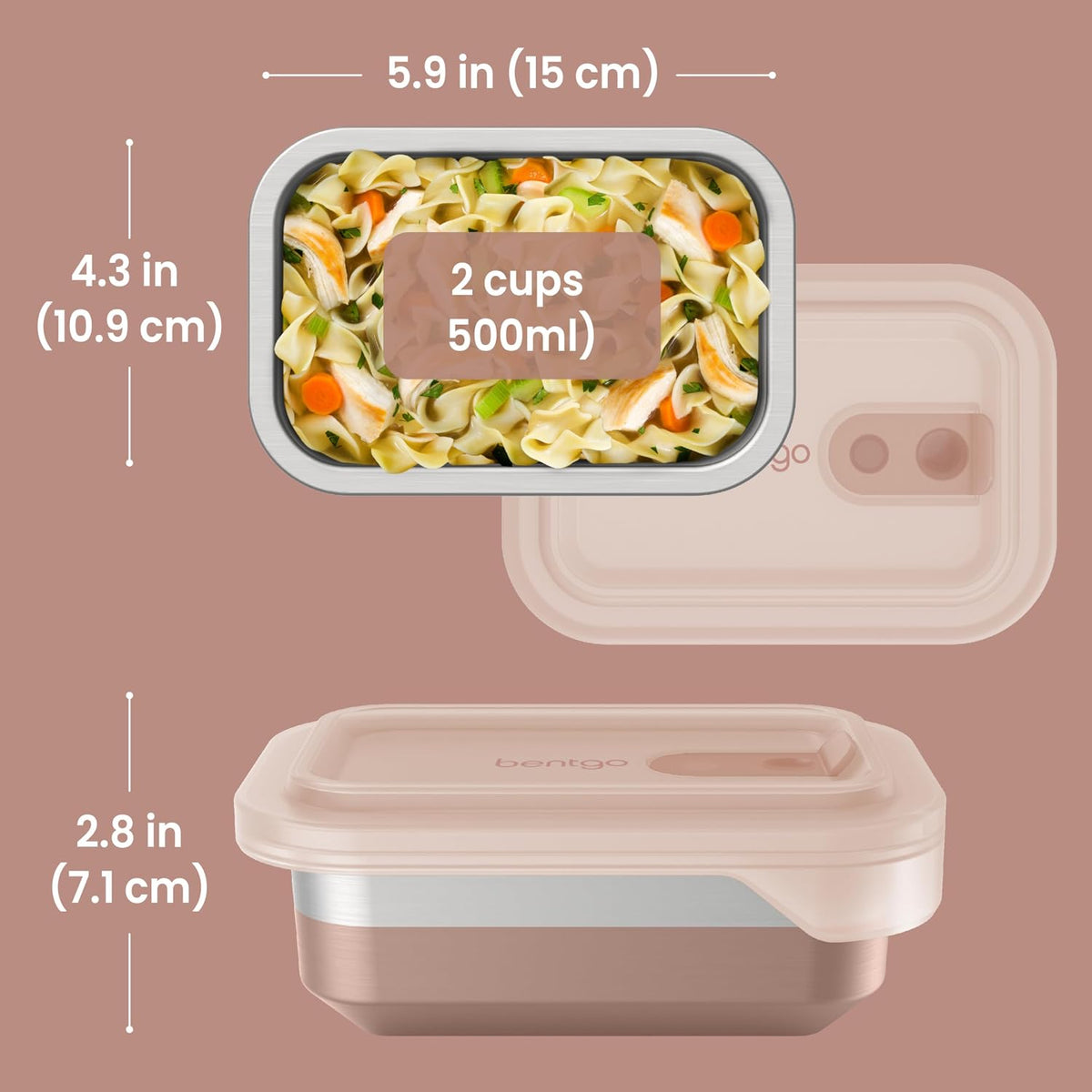 MicroSteel Heat & Eat Leak-Proof Stainless Steel Container
