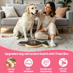 Dog Nail Scratch Board, Dog Scratch Board with Treat Box