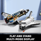 Space Shuttle Building Block Set, Translucent Spaceship Toy, 536PCS Gift for Adults & Boys