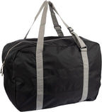 Bagtogo Luggage Bag - Foldable Travel Bag (35L), Water-Repellent & Lightweight Nylon, Adjustable Carry Straps, Waterproof Zips, Suitcase Strap for Trolley Attachment, black, Einheitsgröße