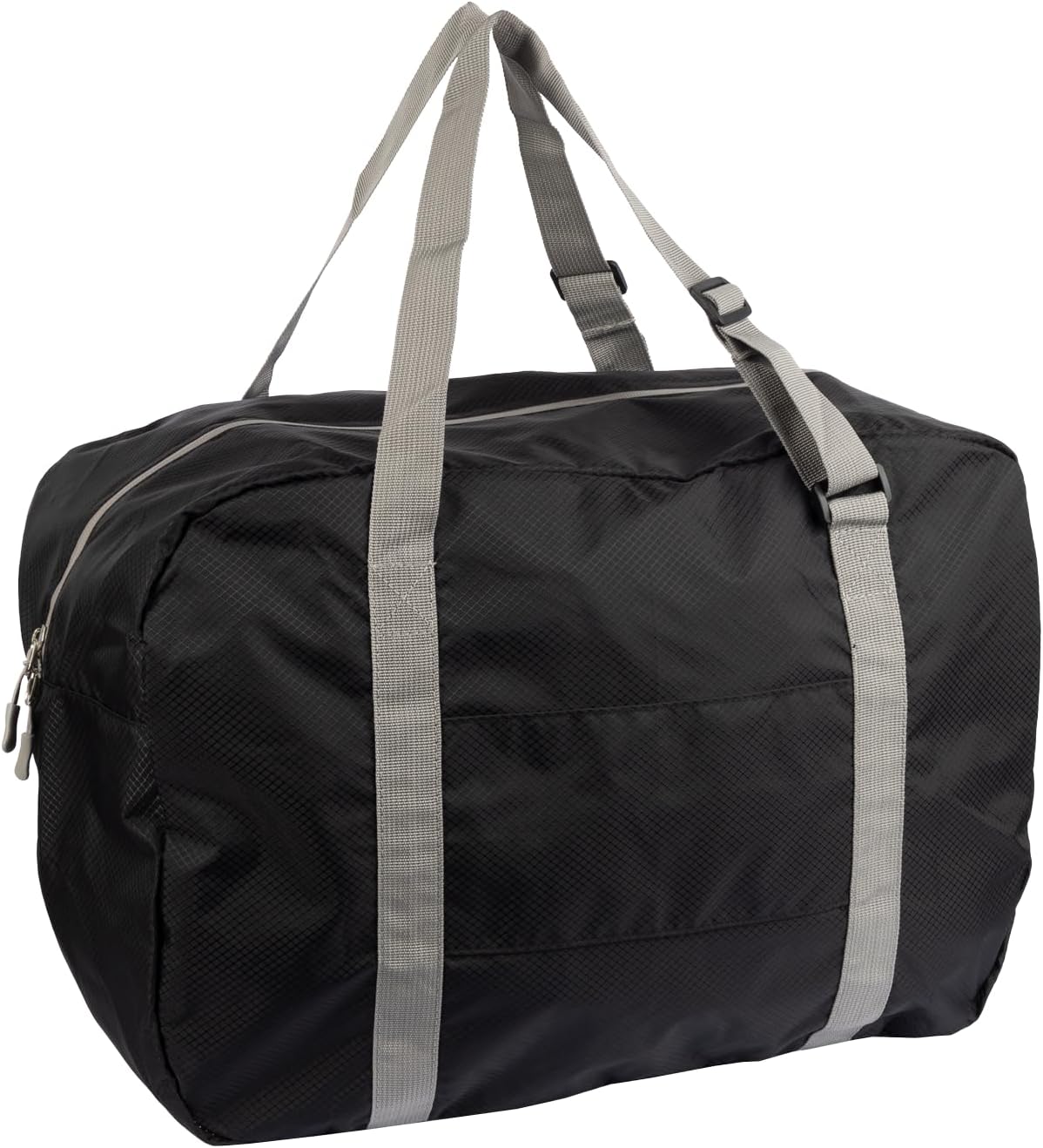 Bagtogo Luggage Bag - Foldable Travel Bag (35L), Water-Repellent & Lightweight Nylon, Adjustable Carry Straps, Waterproof Zips, Suitcase Strap for Trolley Attachment, black, Einheitsgröße
