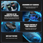 G6 Wireless Gaming Controller, Bluetooth 5.3 Gamepad with Hall Joysticks & Mobile Phone Holder