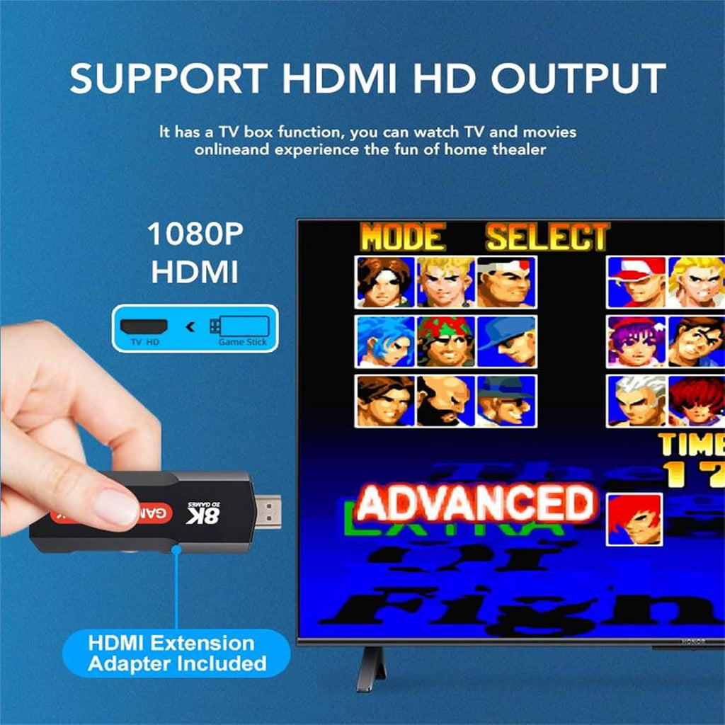 Q9 USB 2.0 Dual System Game Stick 8K Retro Console with 20000+ Games