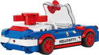 Sanrio Hello Kitty Convertible Car Building Set, 294-Piece Multicolor Brick Kit