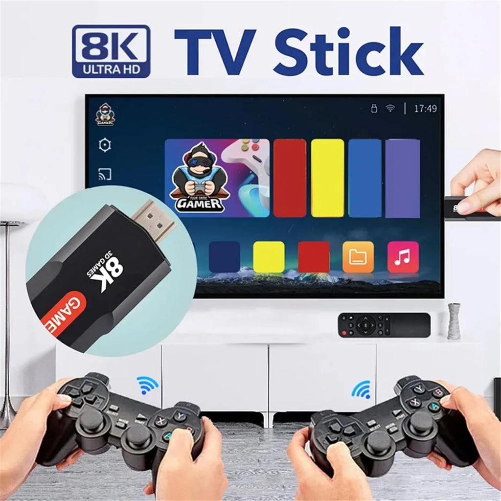 Q9 USB 2.0 Dual System Game Stick 8K Retro Console with 20000+ Games
