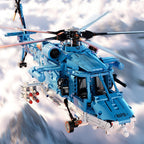 Military Helicopter Fighter Jet Building Blocks, 1,521-Piece Technic Aircraft