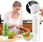 3 Pack Herb Saver for Refrigerator with 5-Blade Herb Scissors Fresh Herb Keeper Clear Preservation Bottle Cilantro Storage Container for Herbs Asparagus Mint Parsley Extends Freshness