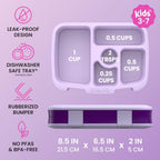 Kids Prints Leak-Proof 5-Compartment Bento Lunch Box
