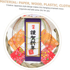 Japanese Style Year Hanging Decoration Straw Wreath Pendant for Festive Home Decor for Year Celebrations and Traditional Japanese Celebrations