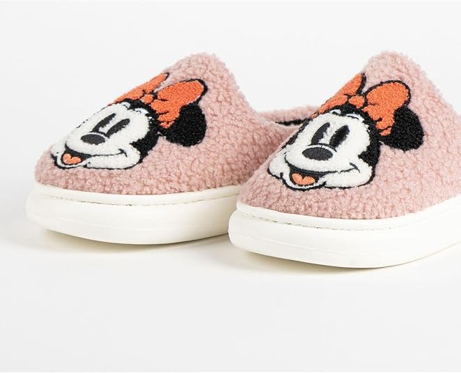 Officially Licensed House Slippers | Comfortable, Soft & Non-Slip Minnie Slippers