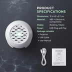 Night Light Projector, Dynamic Rotating Ocean Wave LED Lamp, Galaxy Projector for Bedroom with 360° Moving Projection (World Cup)
