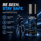 Reflective Spray Paint, Clear Night Coating, Weather-Resistant, 100 mL (2 Pcs)