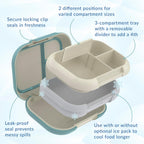 Chill Set With Max (Bone & Glacier Blue) and Mini Lunch Box (Crisp Grays)
