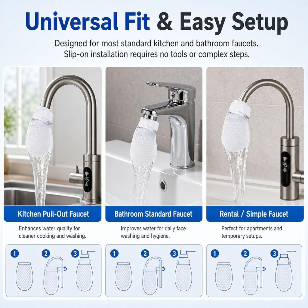 Universal Faucet Cotton Bag, Kitchen Sink Mesh Cotton Sleeve Strainer, Soft Water Flow Anti-Splash Faucet Straining Bag for Kitchen & Bathroom Sink Use (300pcs)