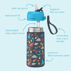 2-in-1 Backpack & Insulated Lunch Bag Set With Stainless Steel Water Bottle