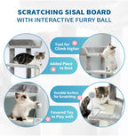 Made4Pets 29" Small Cat Tree, Indoor Cat Condo with Scratching Post