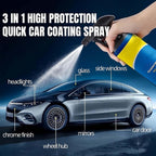 Car Coating Spray Quick Shine Protection For Auto Surfaces (3 Pcs) Creates A Glossy Finish While Refreshing Vehicle Surfaces Without Traditional Washing Steps.