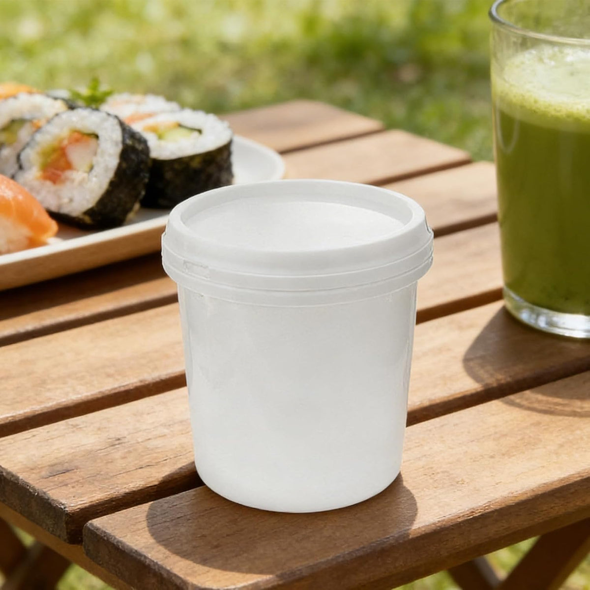 Summer Plastic Buckets Handles: 1 Gallon Lidded Buckets Food Grade Storage Handles for Farm Camping Outdoor Activities