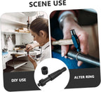Ring Stretcher Ring Size Adjustment Tool for Travel, Metal Black Portable Ring Sizing Tool, Corrects Shape and Enlarges Bands, Compact Black Metal Design for Travel