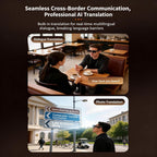 Smart AI Glasses with 13MP Camera, AI Translation, Voice Text, Bluetooth
