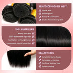 12A Straight Human Hair Bundles, 12/14/16 Inch Hair Extensions