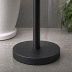 Stainless Steel Toilet Paper Holder Stand with Weighted Base, Free Standing Bathroom Tissue Holder