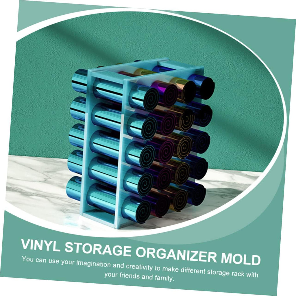 Vinyl Holder Mold Silicone Storage Organizer for Vinyl Craft Supplies and Mold Making for Storage and Organization Craft Rooms