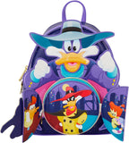 Darkwing Duck - Glow-in-the-Dark - Mini Backpack with Enamel Zipper Charm - Exclusive in-House Artwork - Collectible Bags