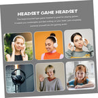 i3000 Gaming Headset with Mic, Black Plastic Over Ear Computer Stretchable Fit, Wired Use, Omnidirectional Microphone, Luminous Style, Gaming Scenario, Long Wear Comfort